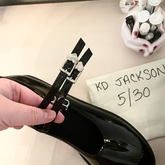 Black platform strappy Mary janes NWOT - Picture 2 of 4